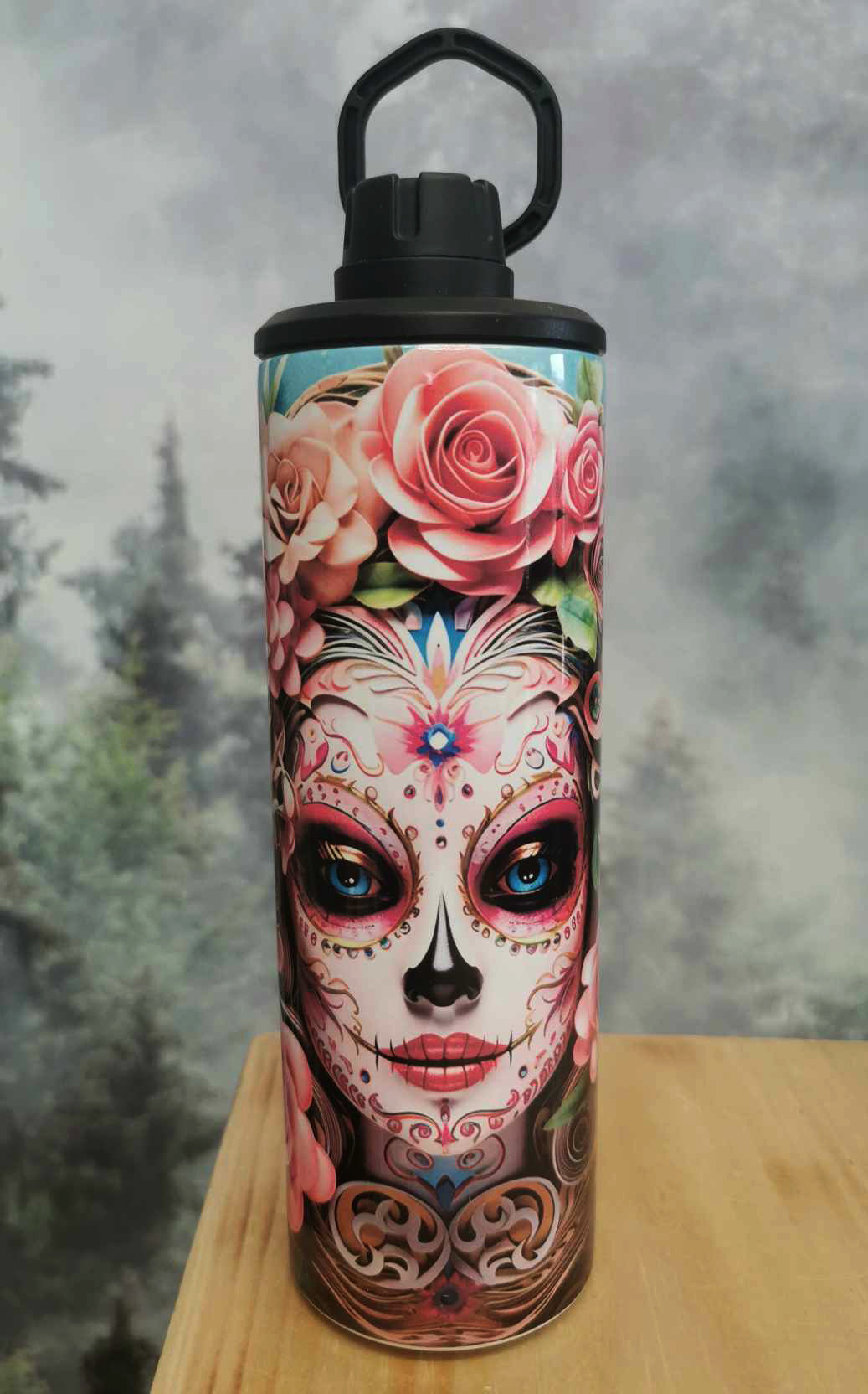 Gourde sport isotherme 20 oz. - Santa Muerte